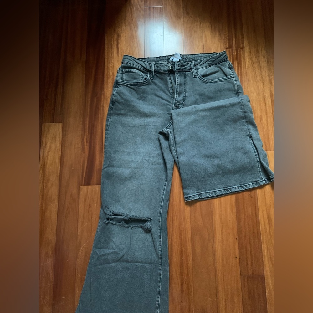 Wide Leg Black Jeans